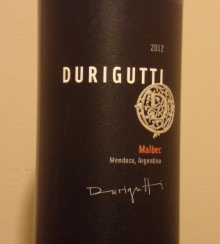 Durigutti Malbec Front Label